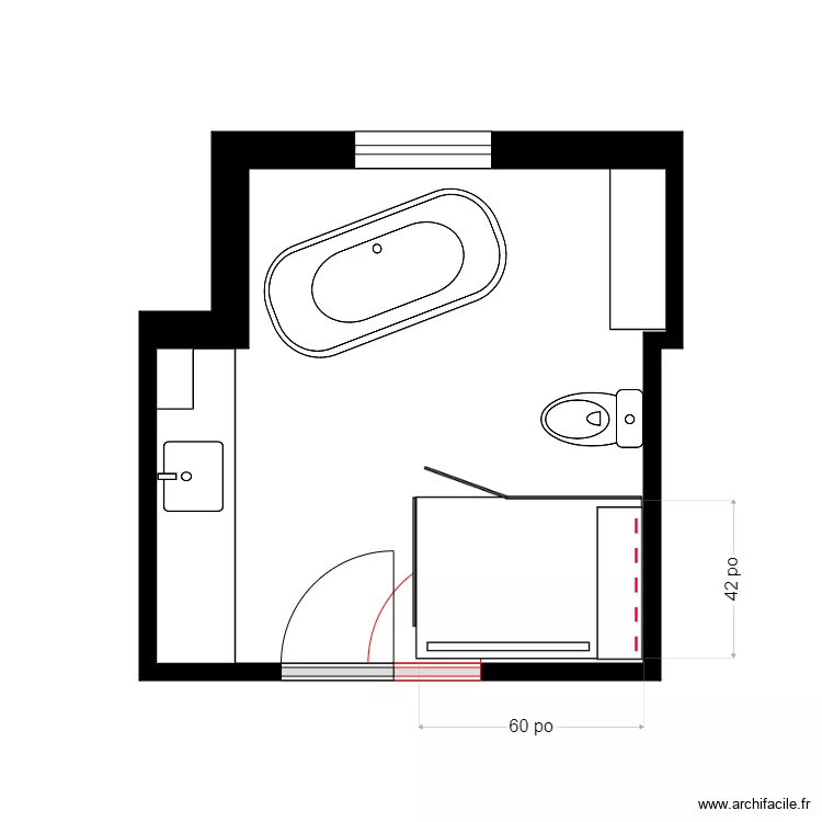 Lefr. Clo sdb. Plan de 
