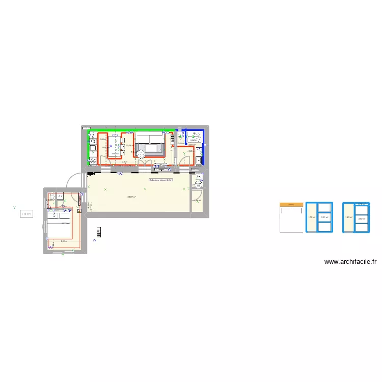 AppartEnsues V1.4. Plan de 29 pièces et 193 m² AppartEnsues V1.4. Plan de 29 pièces et 193 m²