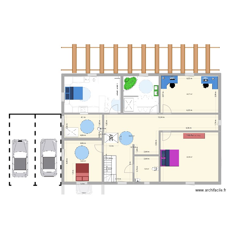 maison 2 (coin jeux + garage) (public). Plan de 11 pièces et 201 m2