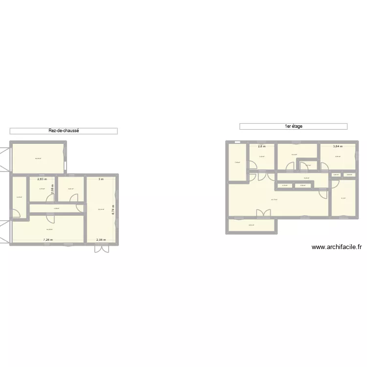 Maison 1. Plan de 20 et 171 m² Maison 1. Plan de 20 et 171 m²