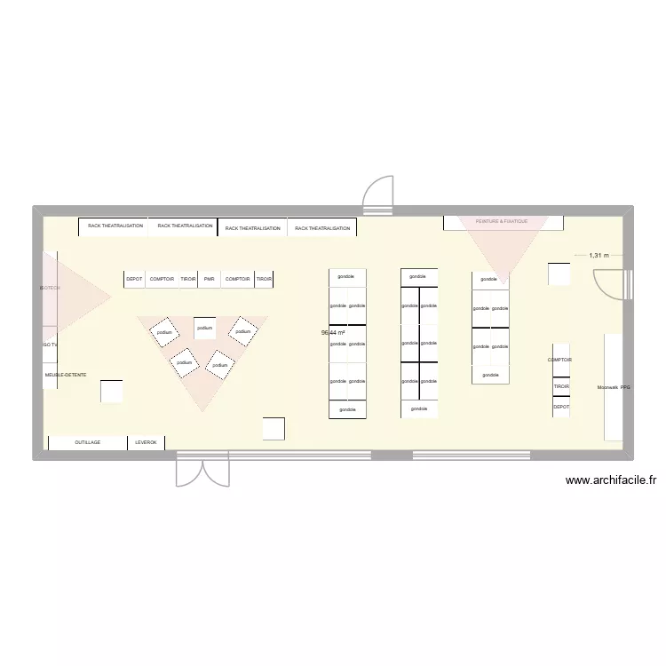 PROUVY 2BIS2. Plan de 1  et 96 m²