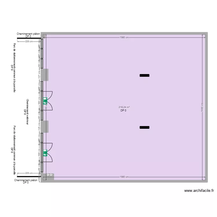 PADD CHOLET AVANT TRAVAUX. Plan de 