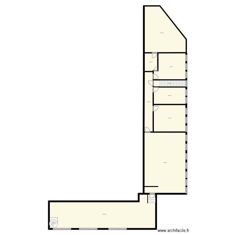 FUTURE LP SECURITE 1ER ETAGE. Plan de 9 pièces et 283 m2
