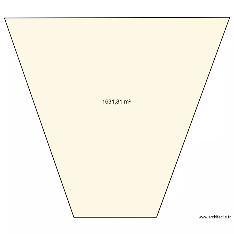 labyrinte. Plan de 1  et 1632 m²