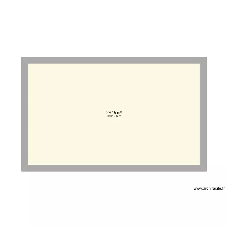 Maison Brugiere. Plan de 1  et 29 m²