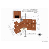 gorguette Plan de toiture existant