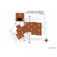 gorguette Plan de toiture existant