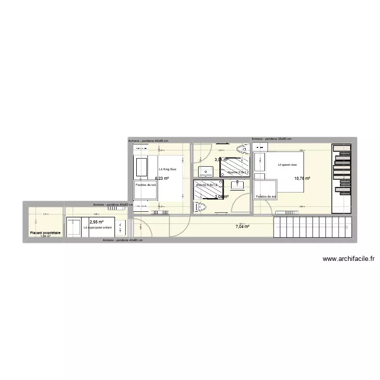 C20 haut V2. Plan de 7 et 35 m² C20 haut V2. Plan de 7 et 35 m²