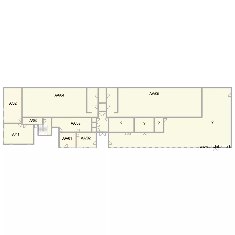 CAN - A 0. Plan de 16  et 965 m²