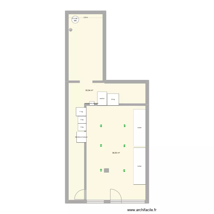 Laverie argeles. Plan de 2 et 73 m² Laverie argeles. Plan de 2 et 73 m²