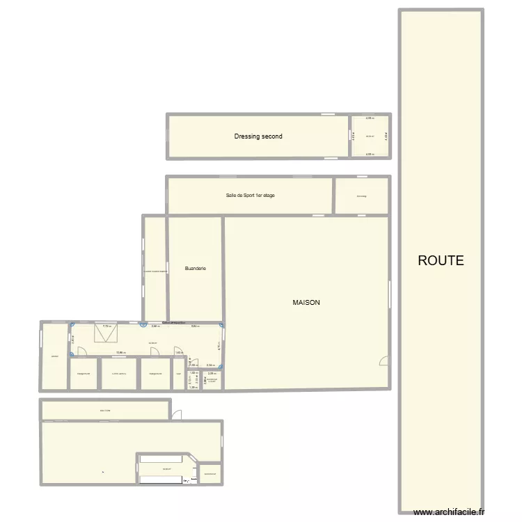 aggrandissent rougevillle. Plan de 