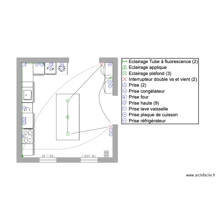 CUISINE. Plan de 0 pièce et 0 m2