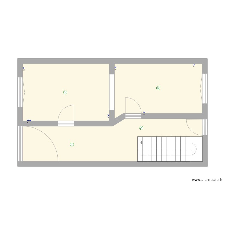 Arlon 1er. Plan de 3 pièces et 41 m2