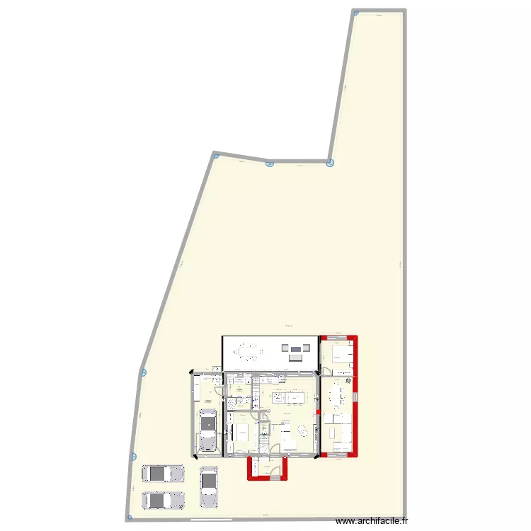 RDC 116m&sup2; 1. Plan de 10  et 984 m²