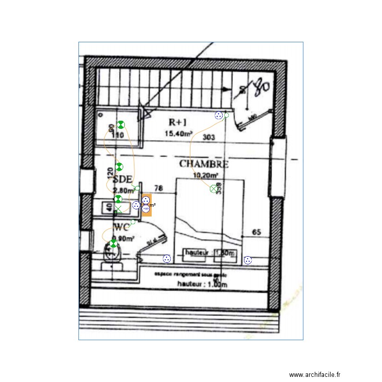 Darcel R+1. Plan de 0 pièce et 0 m2