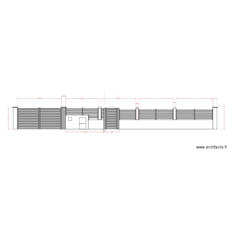 projet ADF avec cloture. Plan de 0 pièce et 0 m2