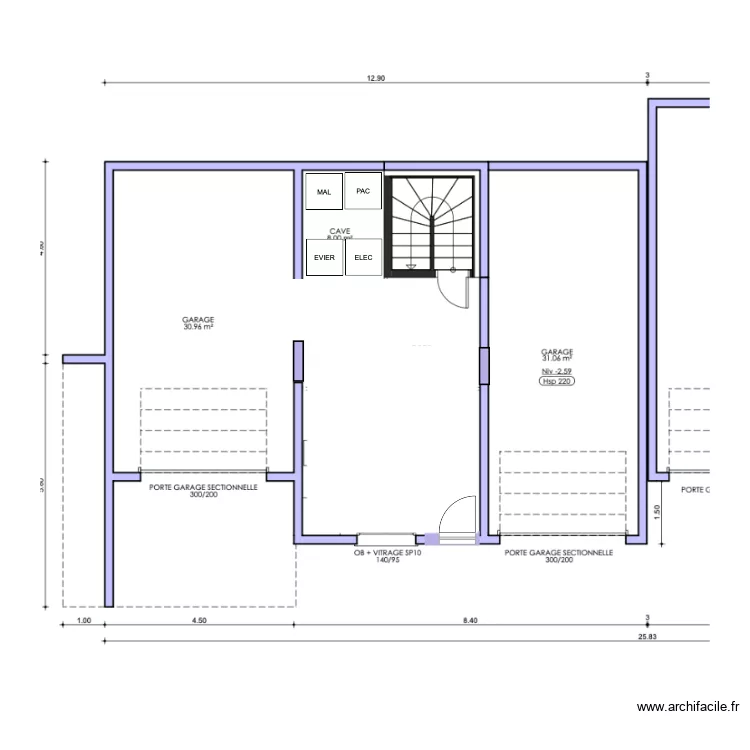 maison SS. Plan de 