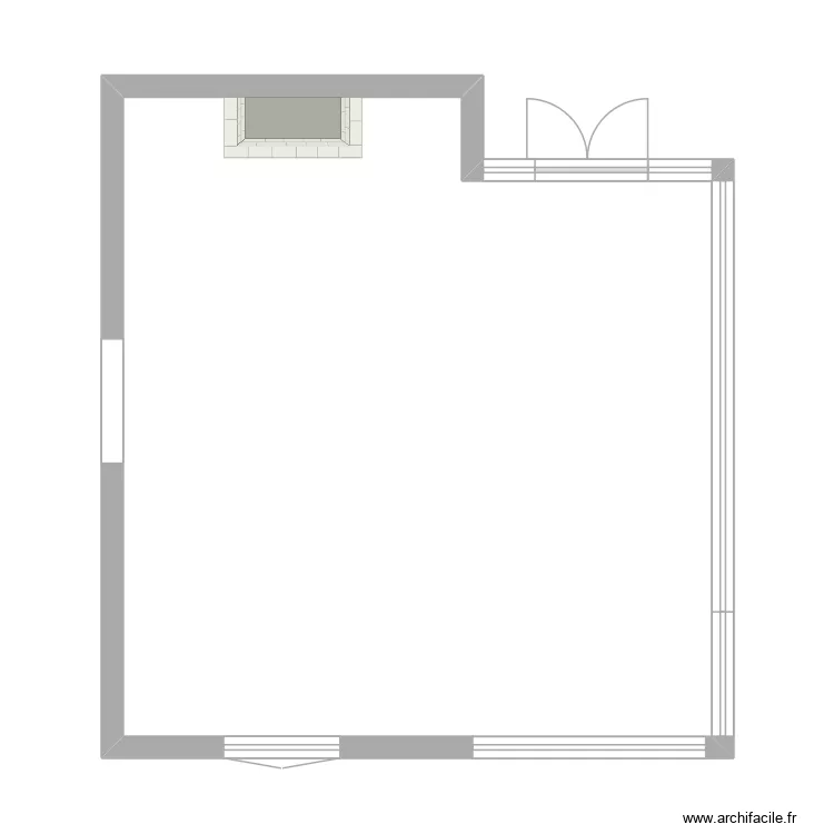 SALON + VERANDA. Plan de 