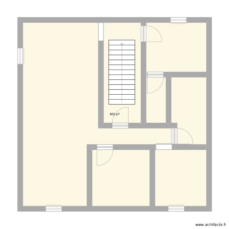 Sous-Sol. Plan de 1 pièce et 84 m2