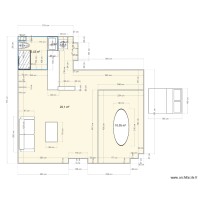plan avec sdb cuisine et se"jour