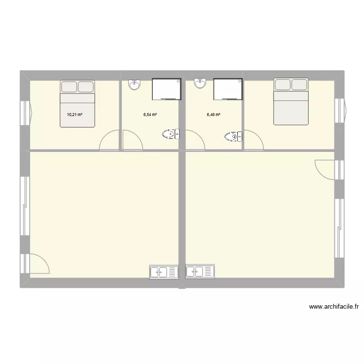 Alexandre. Plan de 4  et 94 m²