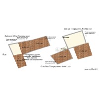 Plan toitures et cour pour DP4
