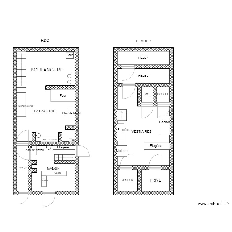TOUBLANC. Plan de 10 pièces et 62 m2