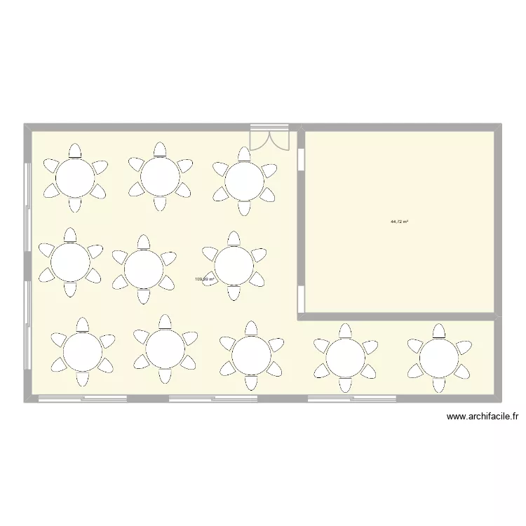 Gala des chefs table 280x170. Plan de 2  et 155 m²