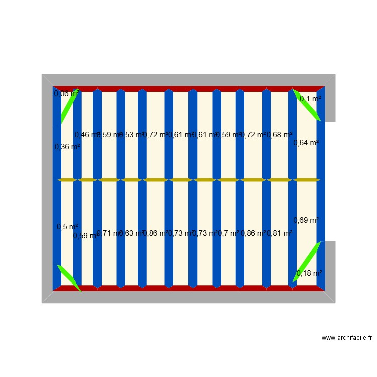 PLAFOND AUTOPORTANT SALON IMBERT 1. Plan de 25 pièces et 15 m2