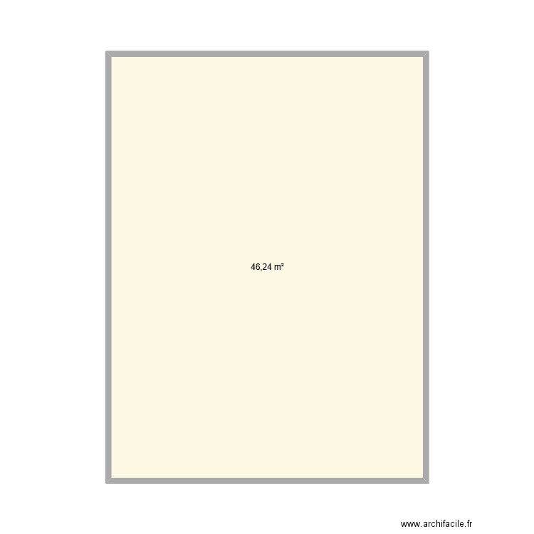 cilleros 2. Plan de 1 pièce et 46 m2