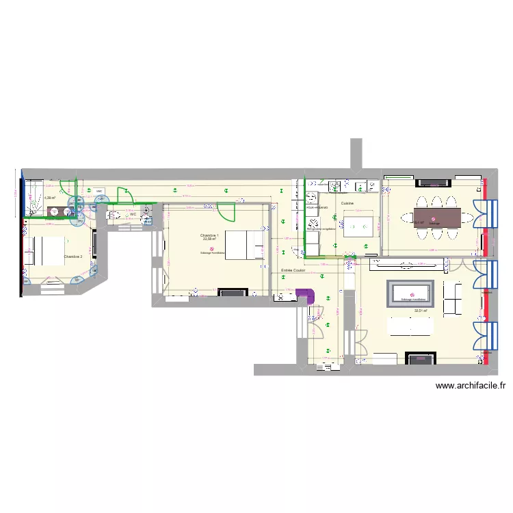 PLat_projet-02. Plan de 8  et 133 m²