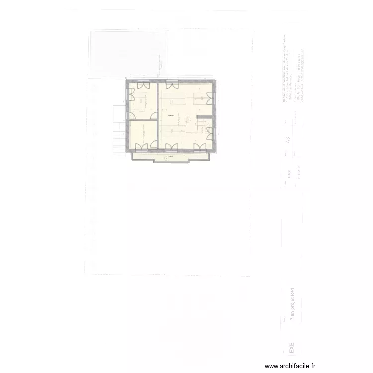 R+1 CAFPI V2. Plan de 2  et 85 m²