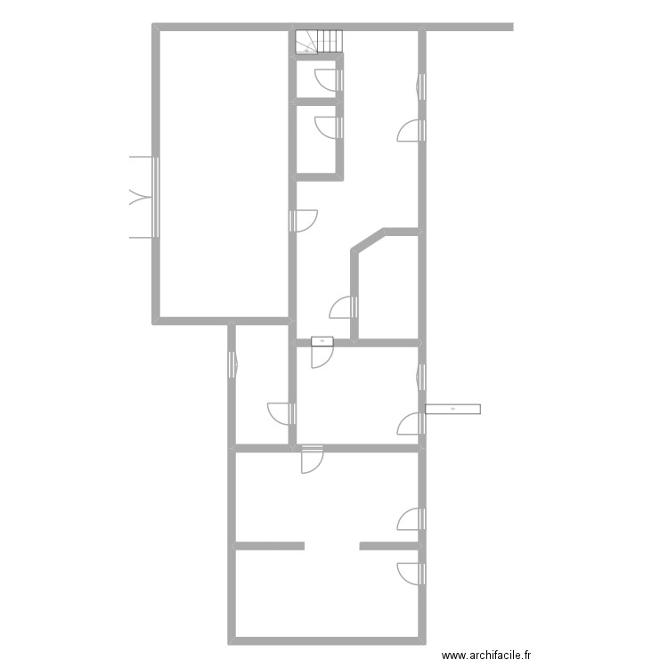 LANDEROUIN. Plan de 8 pièces et 172 m2