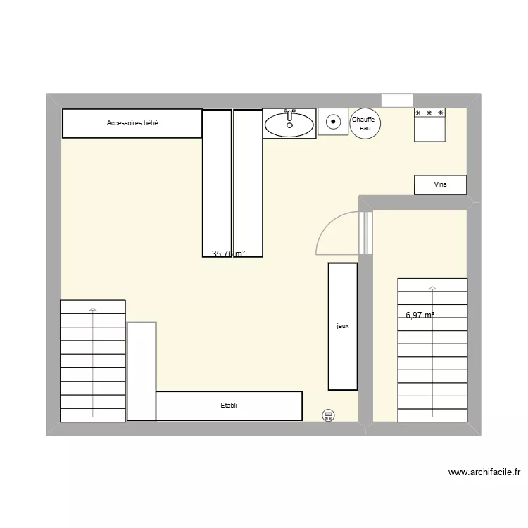 cave. Plan de 2 et 43 m² cave. Plan de 2 et 43 m²