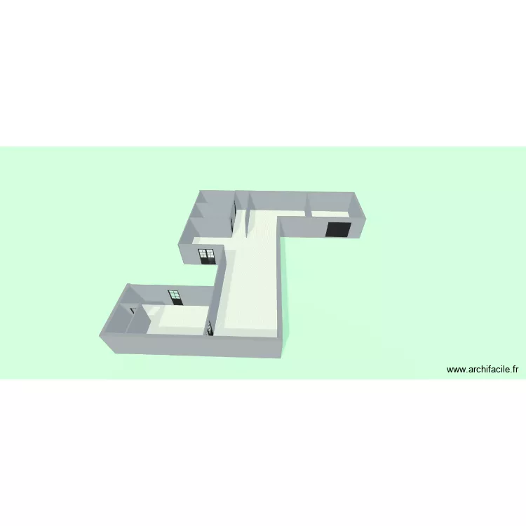 plan 1. Plan de 3  et 193 m²