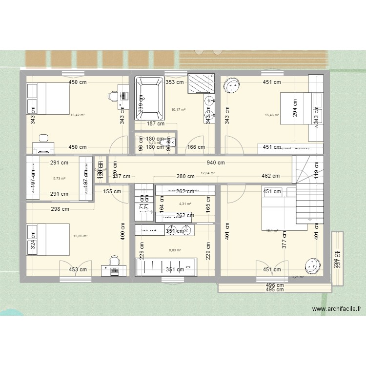 Creteil V3.0. Plan de 18 pièces et 210 m2