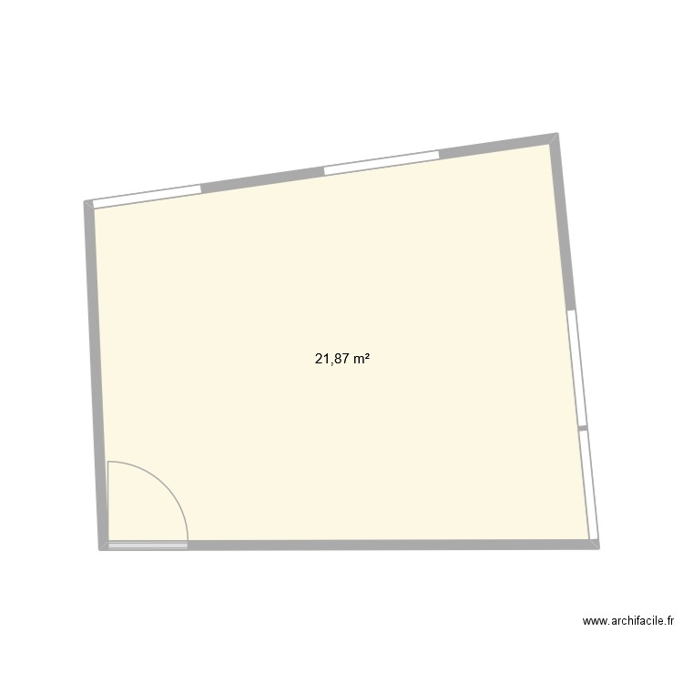 Salle de formation - Barista Academy. Plan de 1 pièce et 22 m2