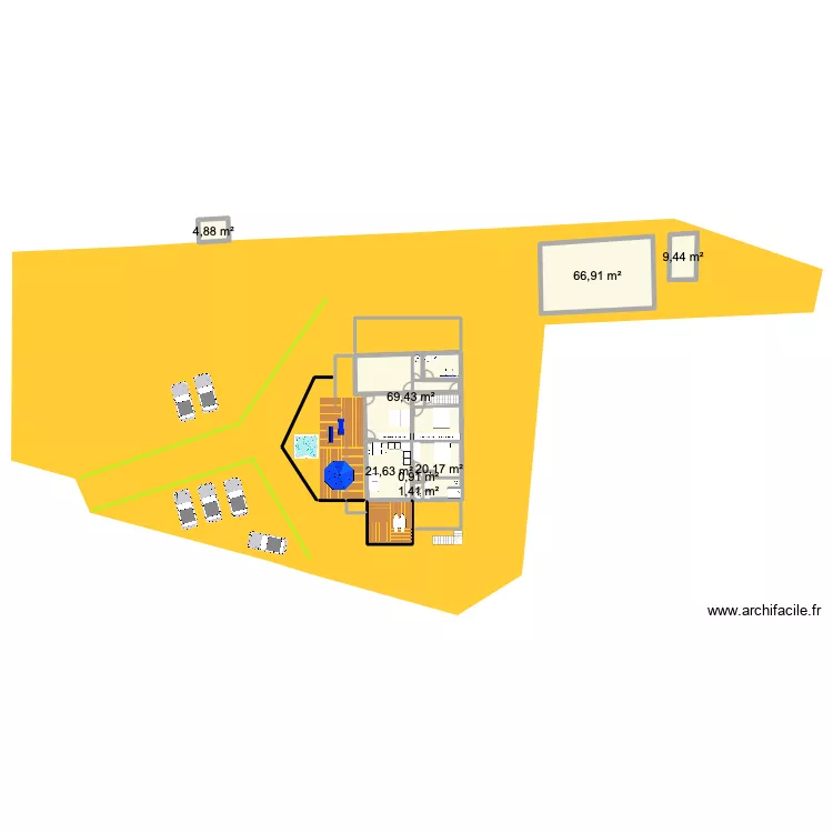 Pinsons11. Plan de 19 et 391 m² Pinsons11. Plan de 19 et 391 m²
