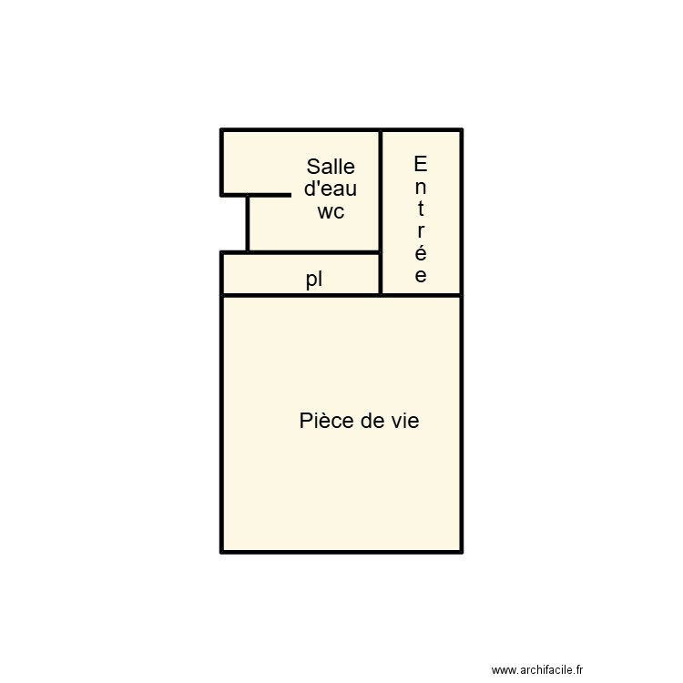 QUIMPER GOHIER. Plan de 4 pièces et 6 m2