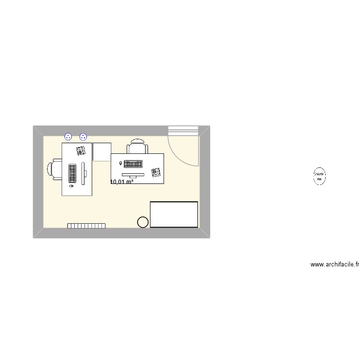 LYANES 1er. Plan de 1 pièce et 10 m2