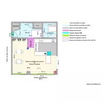 O SAVEURS DE L INDE, PLAN VUE ZOOM&Eacute;E ESPACE SANITAIRE