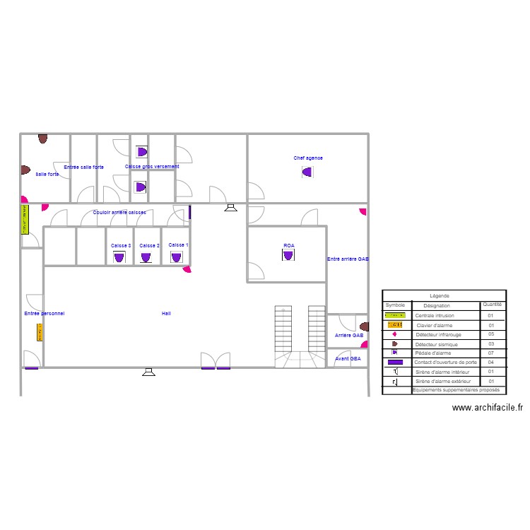  BONA RDC intru'. Plan de 21 pièces et 186 m2