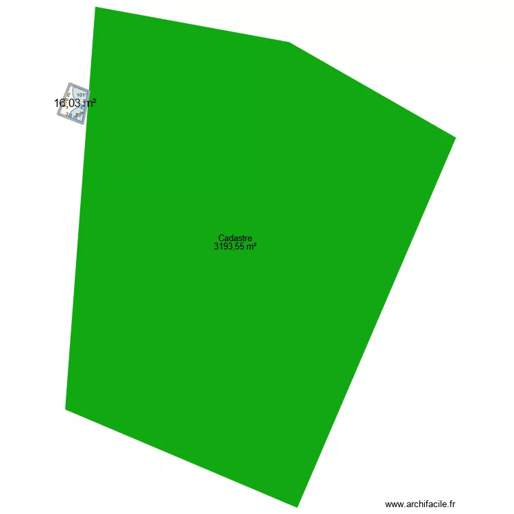 marvin 1. Plan de 1  et 16 m²