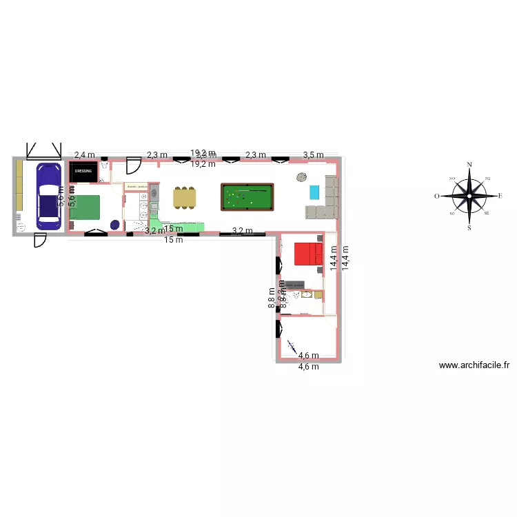PLAN MAISON ET MEUBLES. Plan de PLAN MAISON ET MEUBLES. Plan de