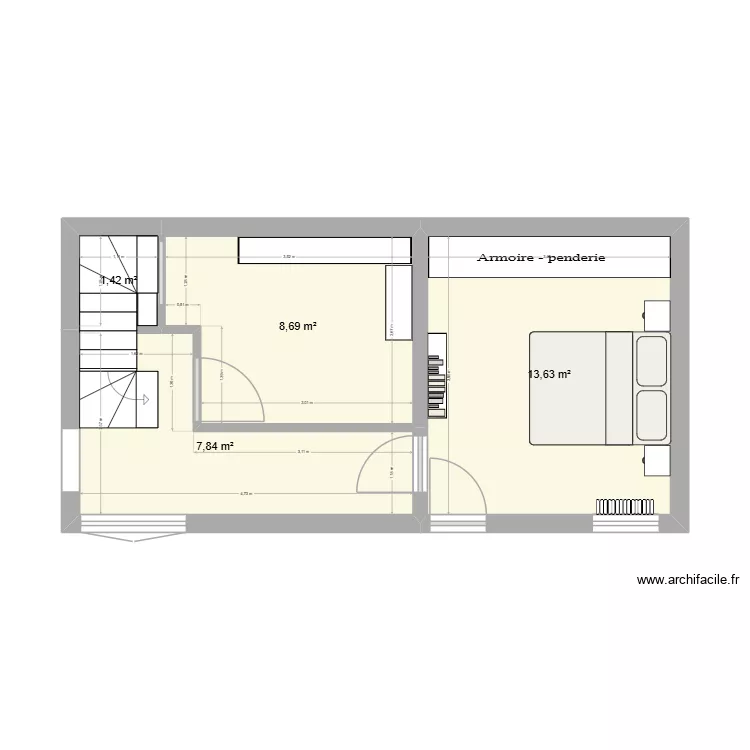 Projet Brayer - Pasquet v3. Plan de 8 Pièces et 63 m² Projet Brayer - Pasquet v3. Plan de 8 Pièces et 63 m²