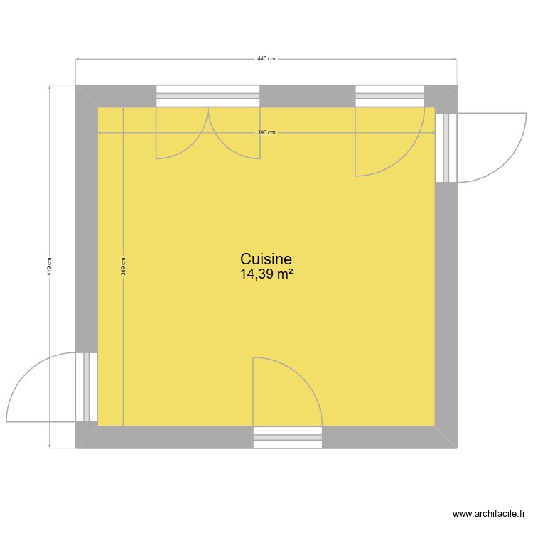 Cuisine Arzon. Plan de 0 pièce et 0 m2
