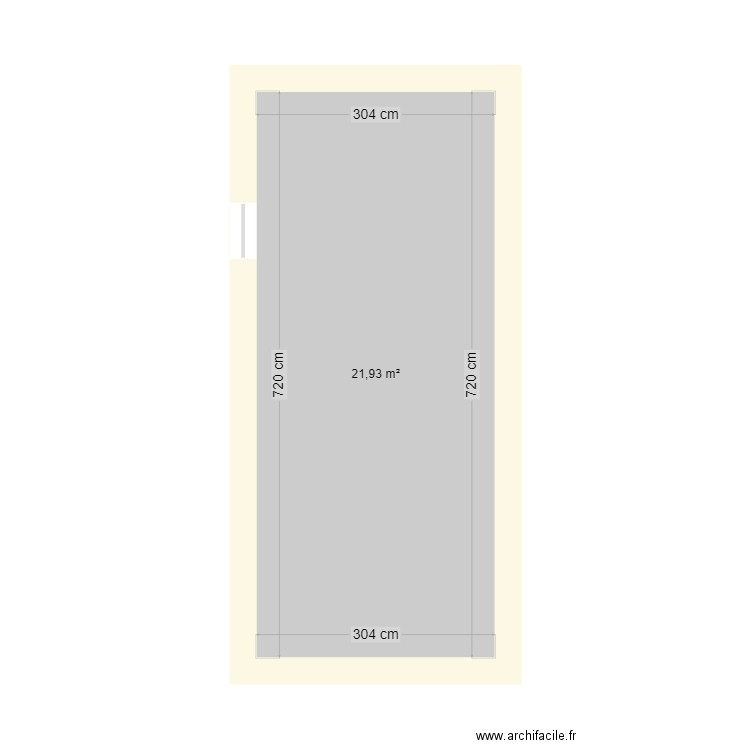 Plan garage mano. Plan de 1 pièce et 22 m2