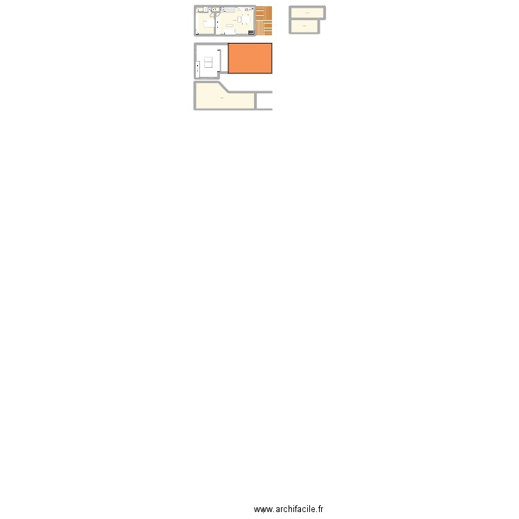 Tiny h. Plan de 5 pièces et 118 m2