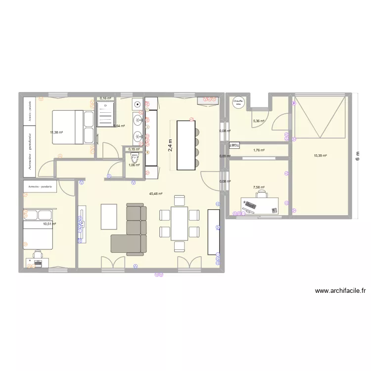 Mollégès prises. Plan de 14 Pièces et 105 m² Mollégès prises. Plan de 14 Pièces et 105 m²