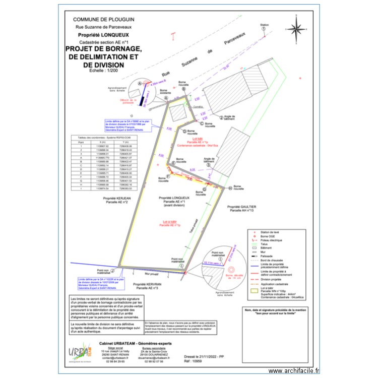 division le Villard V2. Plan de 0 pièce et 0 m2